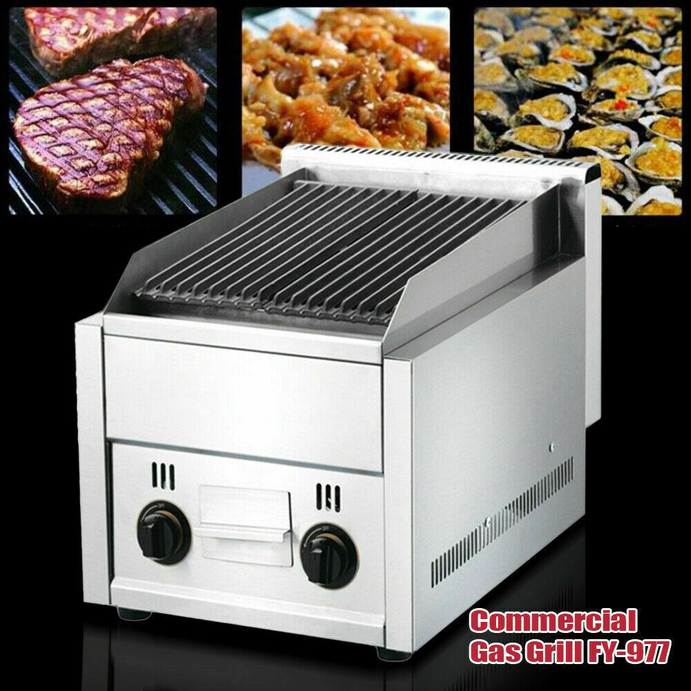 Commercial Restaurant Grill Gas Gril Flat Top Countertop Food Grill Heavy Duty