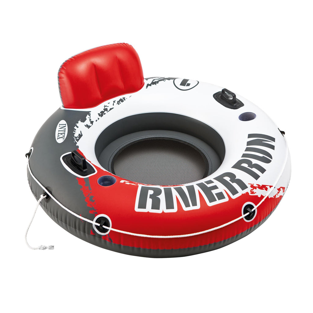 River Run 1 53" Inflatable Floating Water Tube Lake Raft, Red (24 Pack)