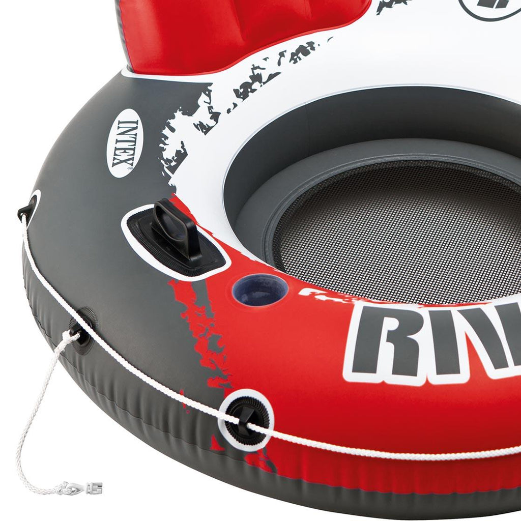 River Run 1 53" Inflatable Floating Water Tube Lake Raft, Red (24 Pack)