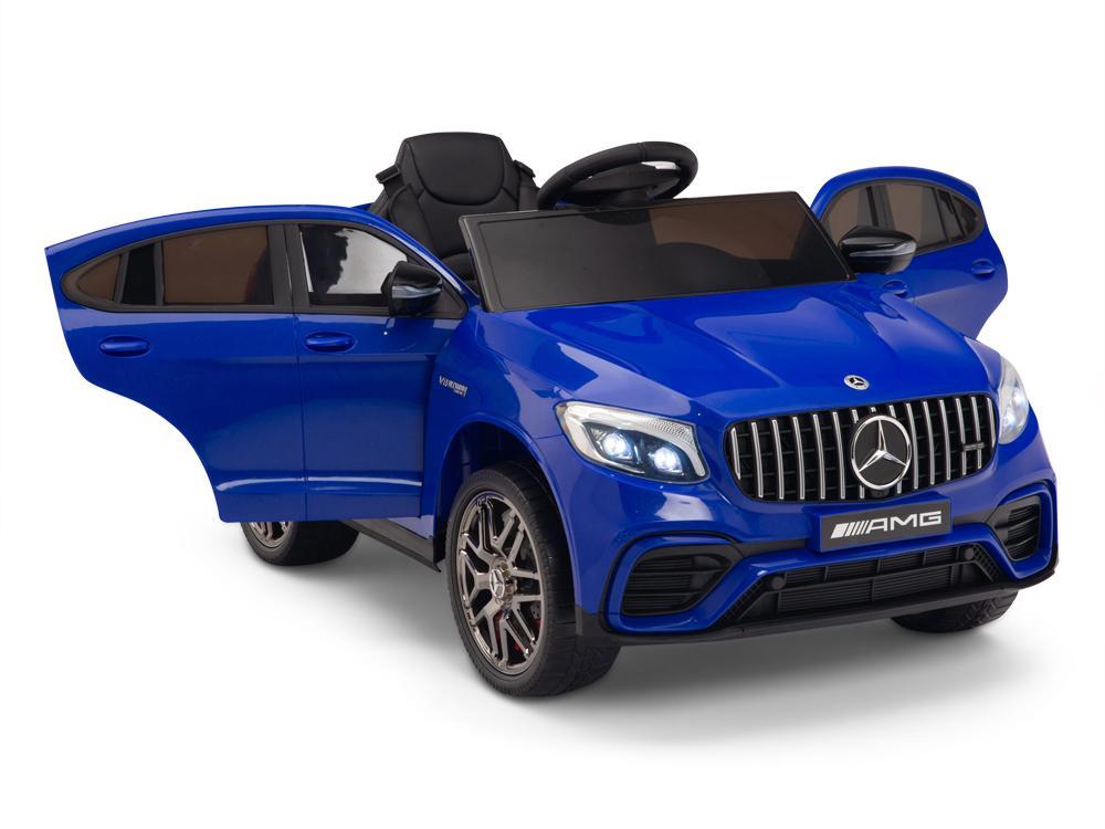 KIDSVIP Officially Licensed Mercedes Benz GLC63 1 Seater for 1 Rider for Kids and Toddlers Ride on Car W/ 12V 7amp Battery and 2 motors, Leather Seat, Remote Control, Upgraded EVA Rubber W