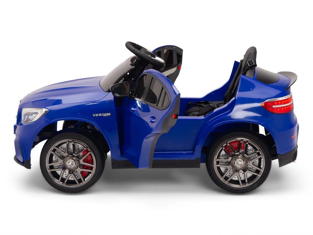 KIDSVIP Officially Licensed Mercedes Benz GLC63 1 Seater for 1 Rider for Kids and Toddlers Ride on Car W/ 12V 7amp Battery and 2 motors, Leather Seat, Remote Control, Upgraded EVA Rubber W