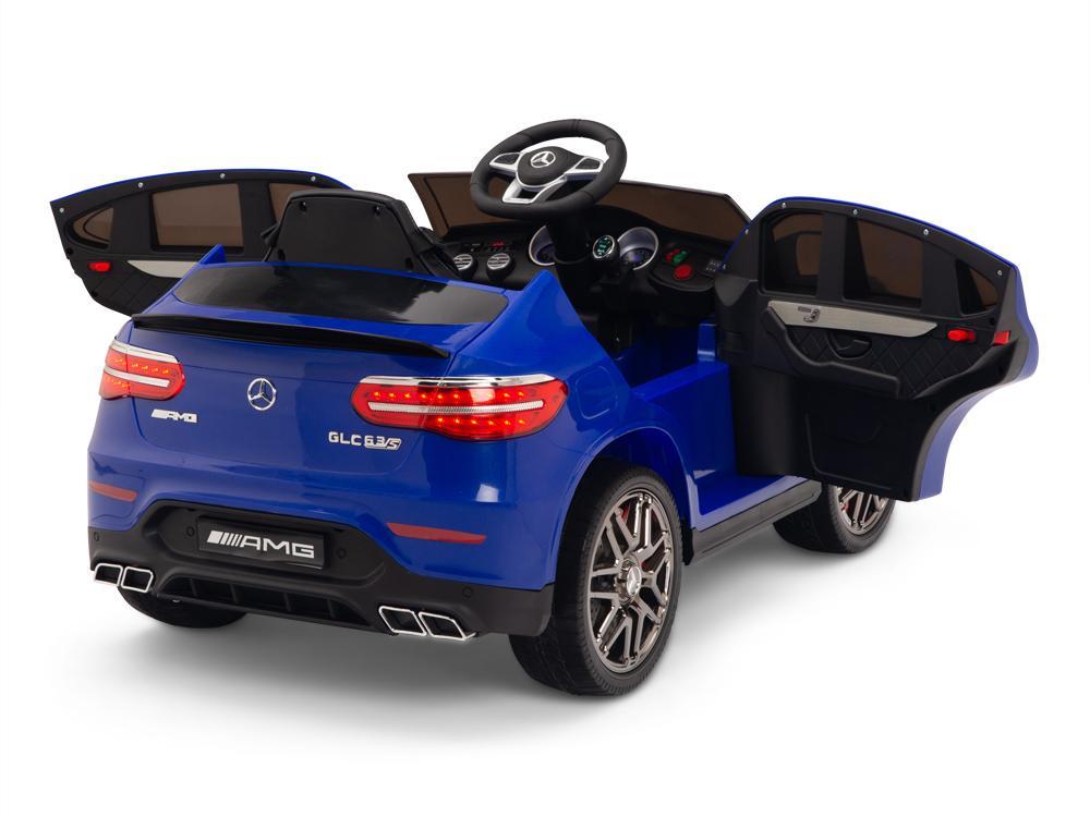 KIDSVIP Officially Licensed Mercedes Benz GLC63 1 Seater for 1 Rider for Kids and Toddlers Ride on Car W/ 12V 7amp Battery and 2 motors, Leather Seat, Remote Control, Upgraded EVA Rubber W