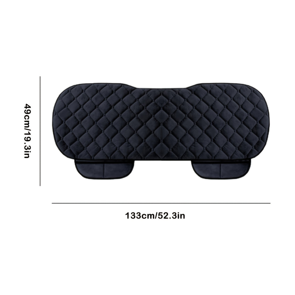Car Back Seat Cover Plush Material Rear Back Row Protector Mat, Auto Chair Cushion Accessories, Car Back Row Seat Cushion