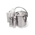 Achicklead 5L Goat Cow MilMachine,Automatic Portable Pulse Breast Pump with 2 Teat Cups  Steel Bucket (Cow)