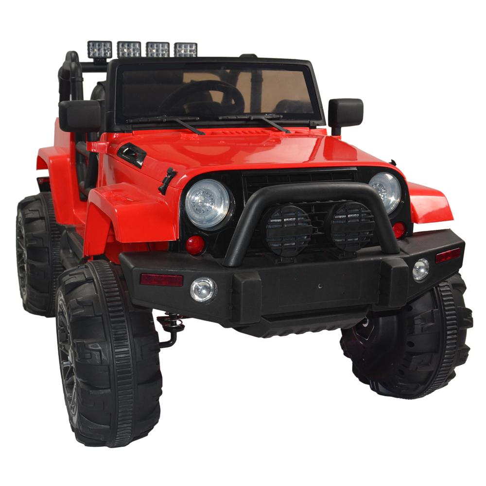 Ktaxon Kids 12V Ride On Car Truck W/ Remote Control; 3 Speeds; LED Headlights;Spring Suspension - Toy Gift