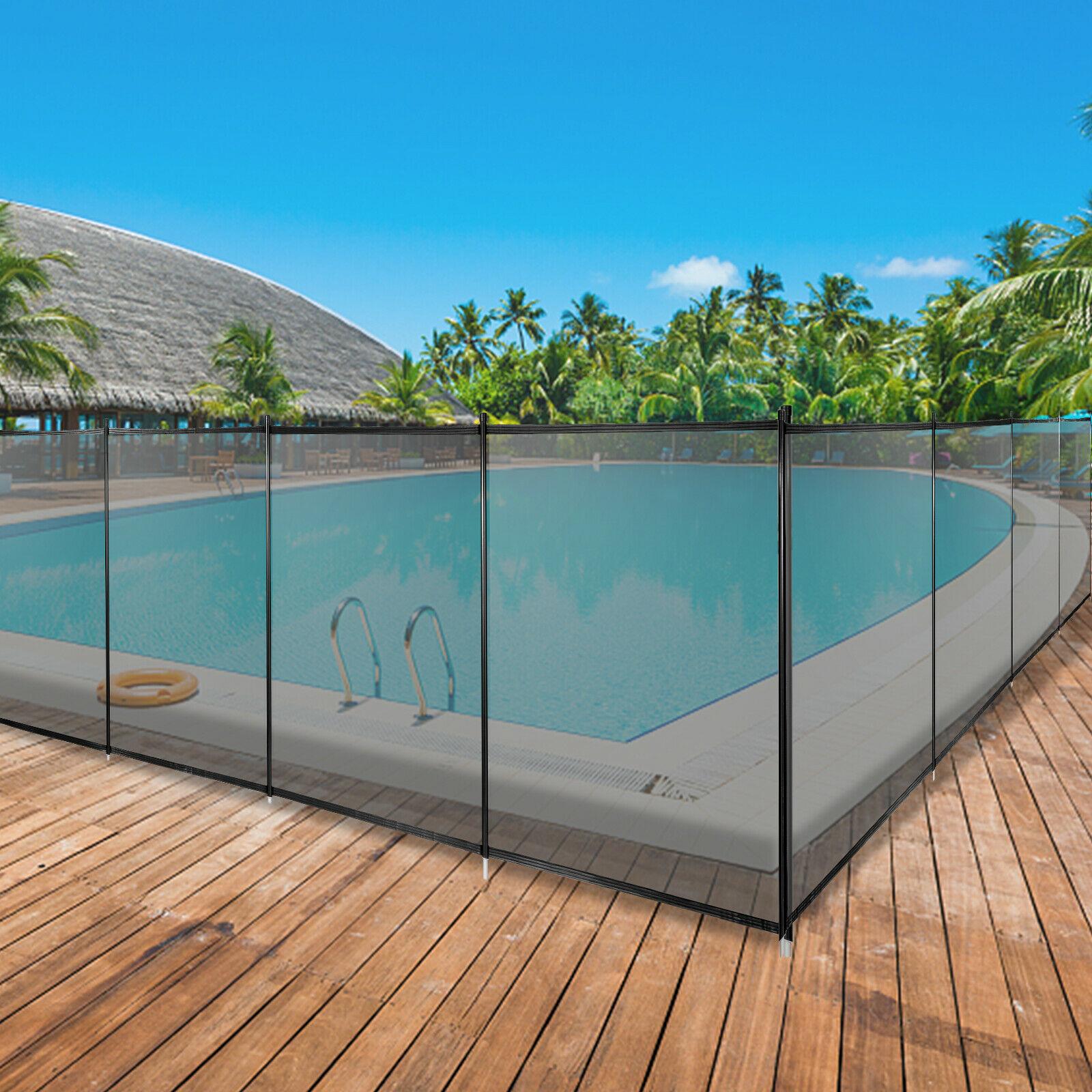 4Ft x 72Ft Pool Fence Swimming Fence in Ground Life Saver Fence Portable