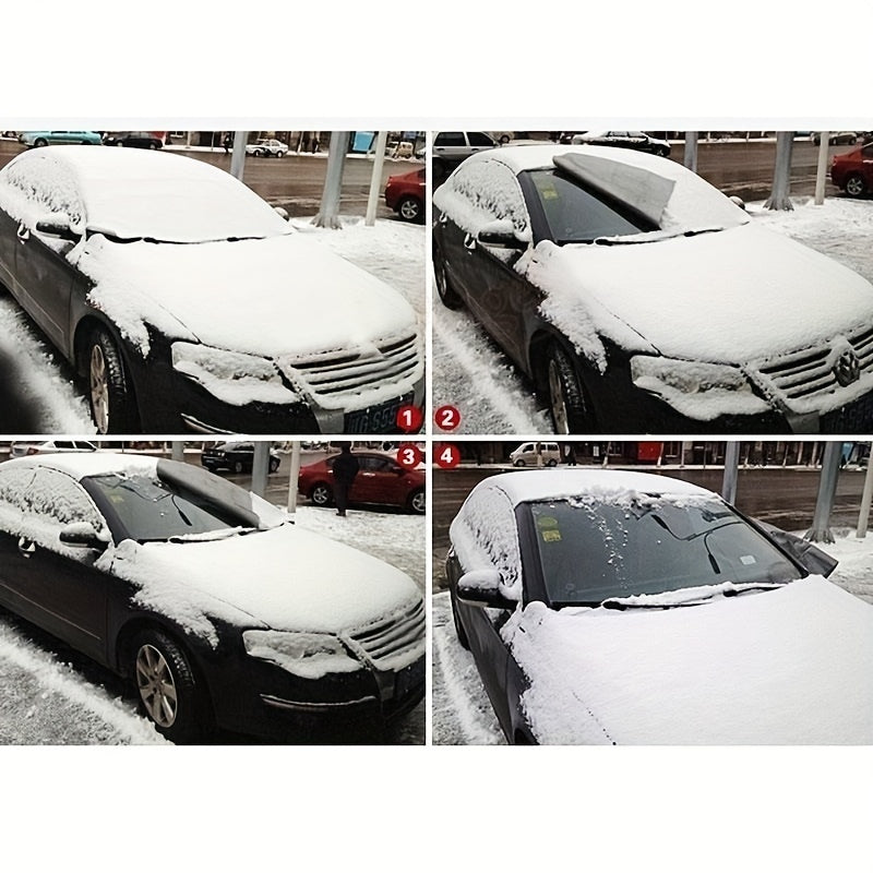 Foldable Car Windshield Cover - Protect Your Car From Snow, Sun, And Rain - Easy To Install And Remove
