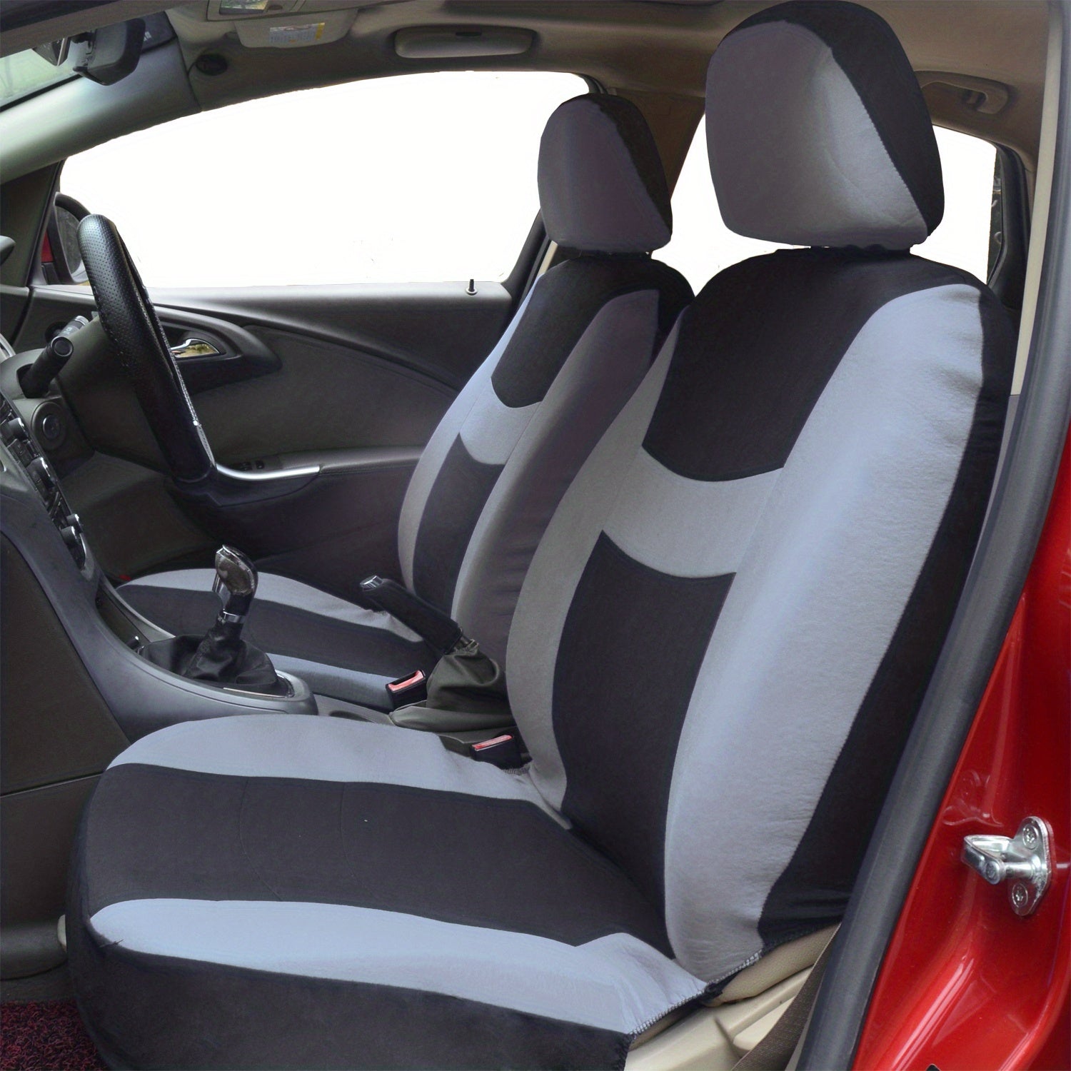 9pcs Polyester Fabric Car Seat Cover Universal Style Multi-color