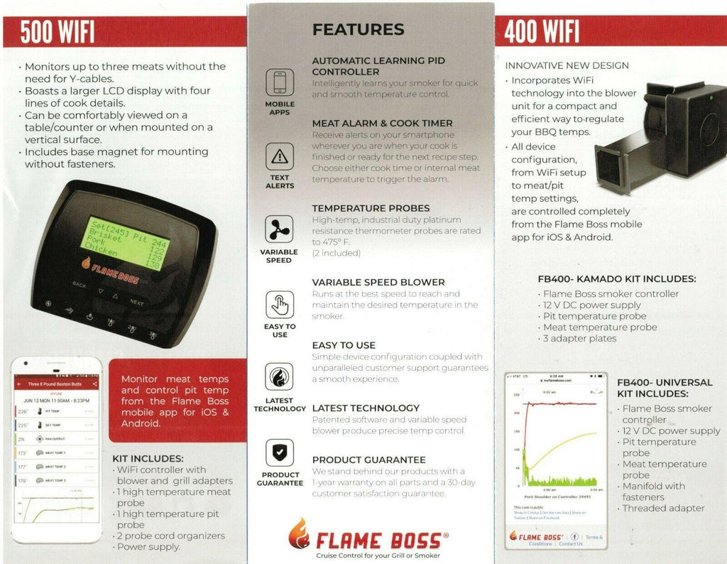 500 WiFi BBQ Temp Controller Fan FB500