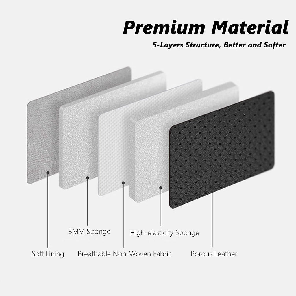Coverado Leather Seat Covers Full Set, 5 Seats Universal for Cars, Waterproof Luxury Leatherette Cushions, Front and Rear Protectors, Auto Fit Most Vehicles Black