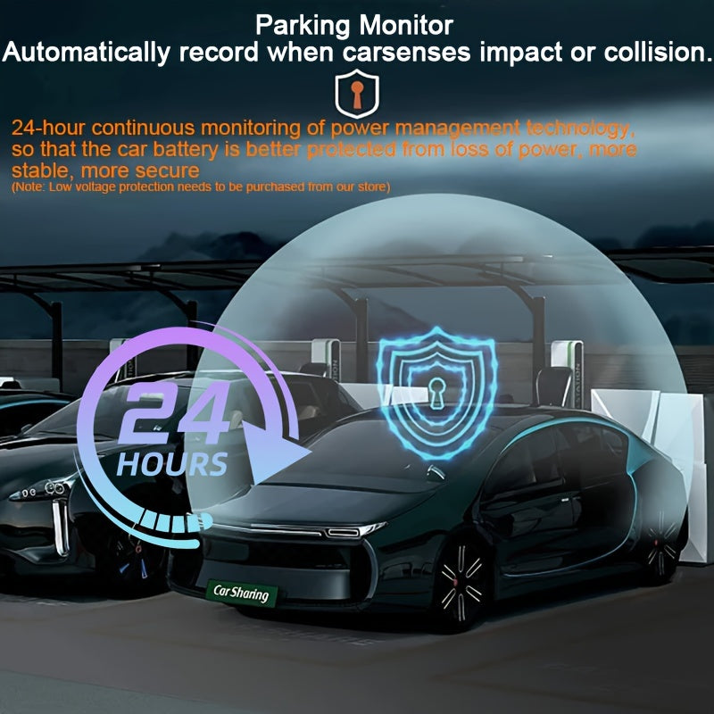 Three-record High-definition Night Vision  Driving Recorder Suction Cup Three-lens Car Front And Rear Simultaneous Video Tape Reversing Wide Angle