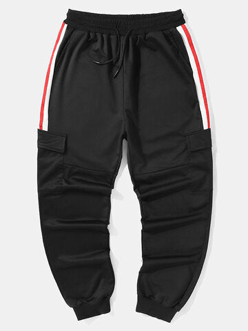 mens contrast patchwork letter pattern drawstring hooded casual two pieces outfits