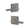 Custom Latitude Satin Nickel Upland Trim Dummy Door Lever (2-pack)