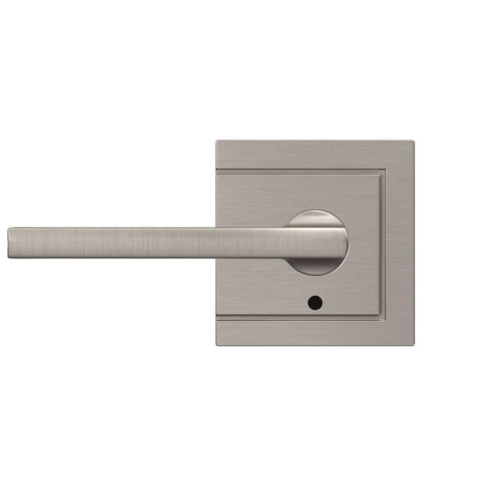 Custom Latitude Satin Nickel Upland Trim Dummy Door Lever (2-pack)