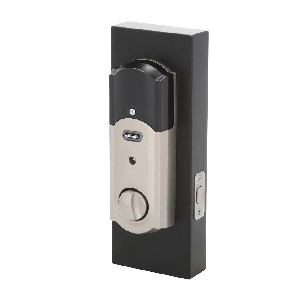 Camelot Satin Nickel Connect Smart Door Lock with Alarm (2-Pack)