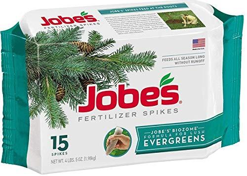 Jobes 01611 15 Pack Evergreen Tree Fertilizer Spikes - Quantity 6 Packages