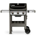 Propane Gas Grill 3-Burner  Steel Warming Rack 2-Wheels Black