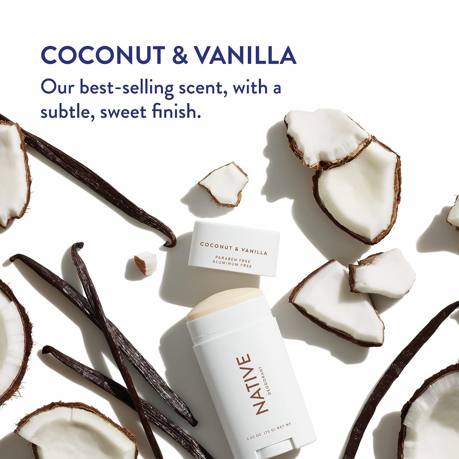 Native Deodorant | Natural Deodorant for Women and Men, Aluminum Free with Baking Soda, Probiotics, Coconut Oil and Shea Butter | Coconut &amp; Vanilla, Lavender &amp; Rose, Cucumber &amp; Mint - Variety Pack of 3
