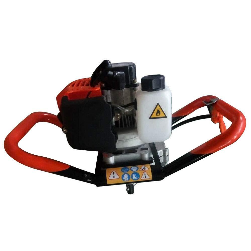 NOLANTISI 52cc Digger, 2.3HP Gas Powered Post Hole Digger Ground Fence 2-Stroke Single Cylinder Gasoline Engine with Earth Auger Drill 4"/6"/8" Bits