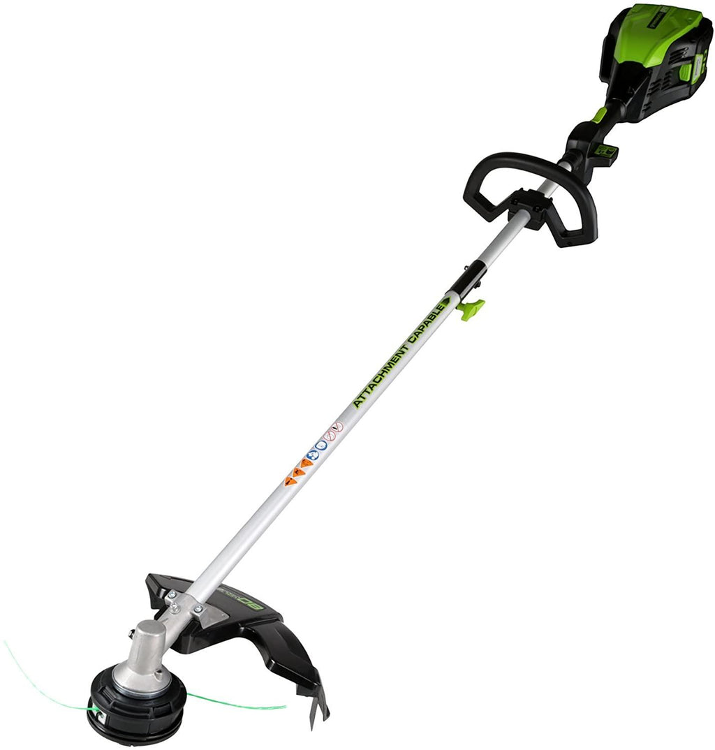 Greenworks Pro 80V 21 inch Brushless Self-Propelled Lawn Mower 4.0Ah Battery and Charger Included, MO80L410 & PRO 80V 16 inch Cordless String Trimmer (Attachment Capable), Tool Only, GST80320