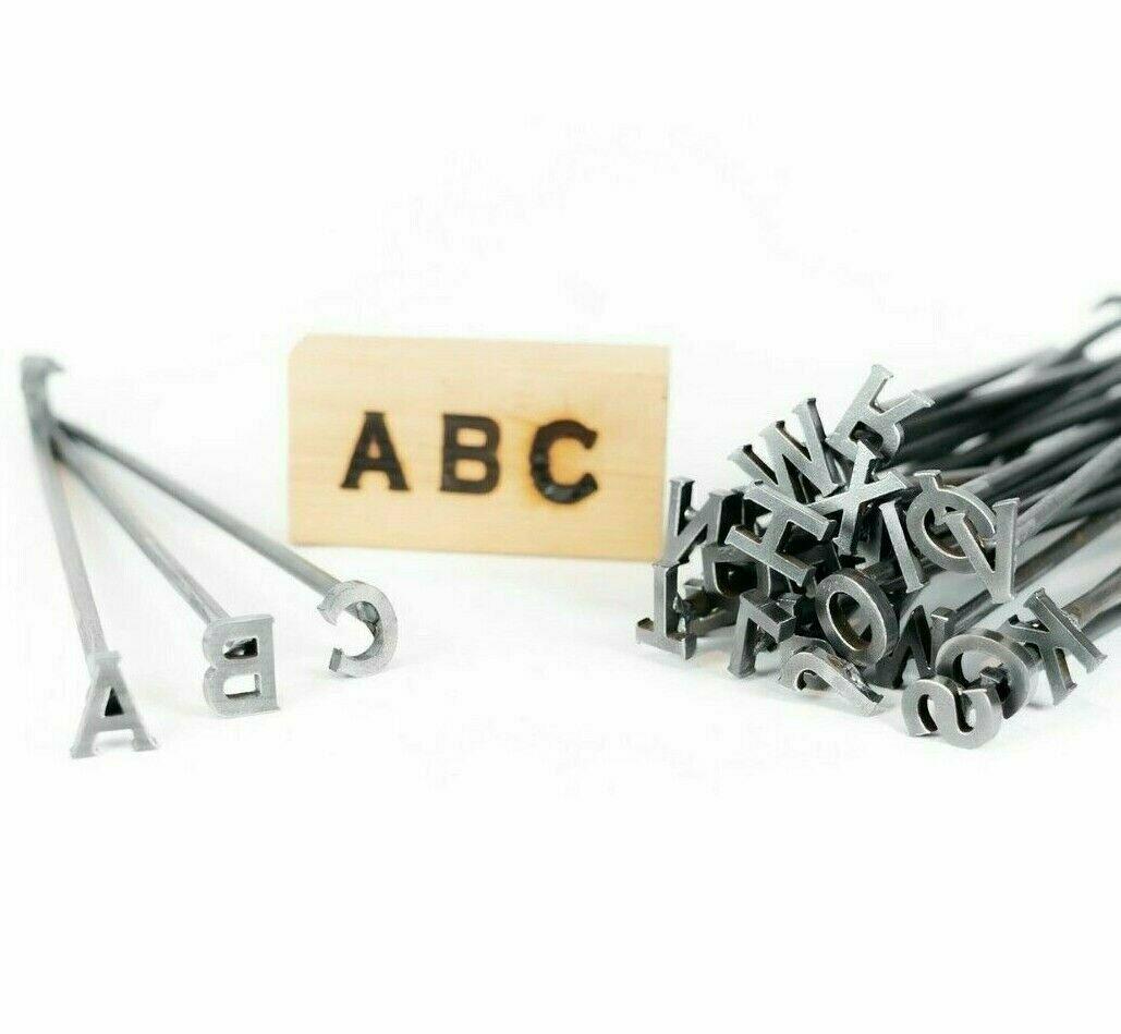1" Tall A-Z bet Branding Irons - 26 Letters - BBQ, Woodwork Crafts Monogram