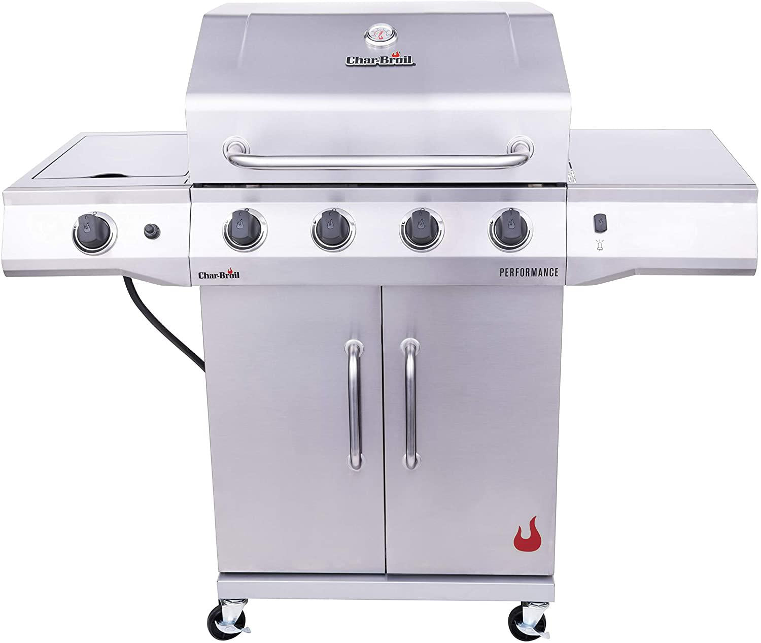 463354021 Performance 4-Burner Cabinet Style Liquid Propane Gas Grill