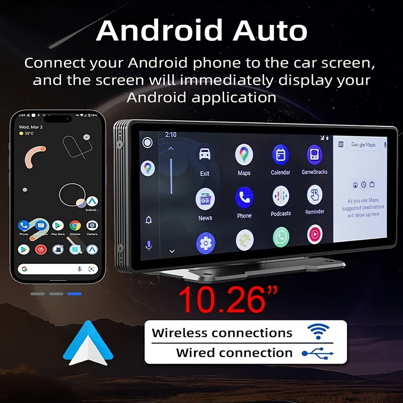1pc For Head 10.26inch Universal Video Autor Adiotouch Screen Car Stereo  Car DVD Player