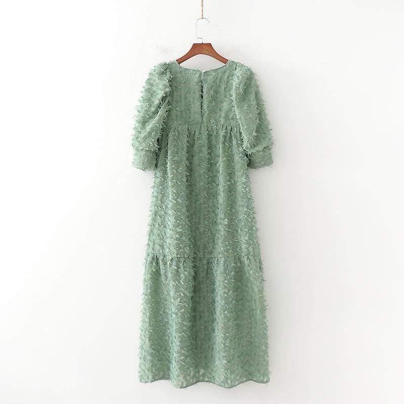 puff tired dress