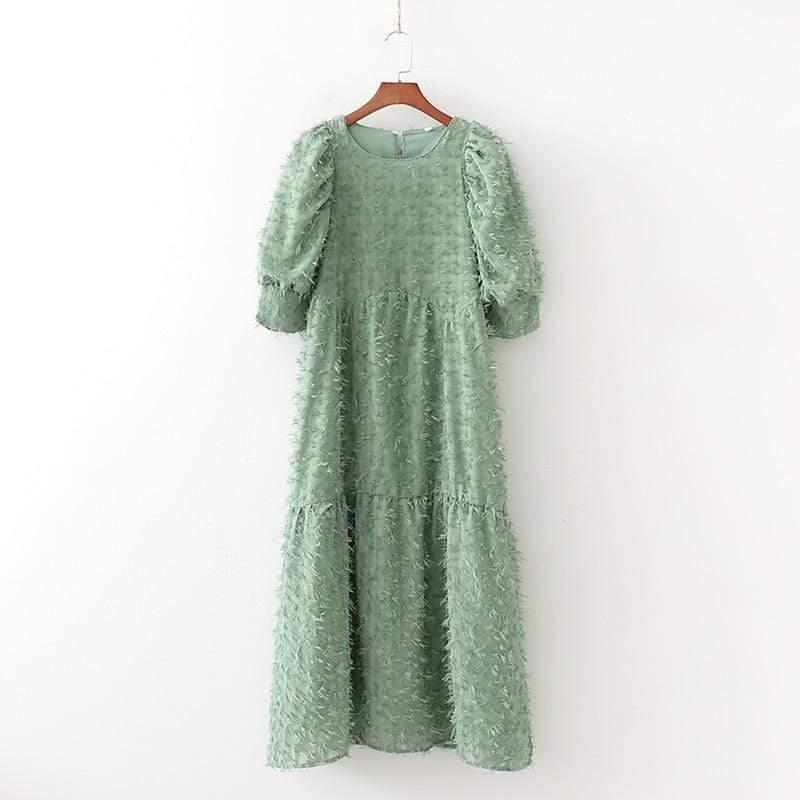 puff tired dress