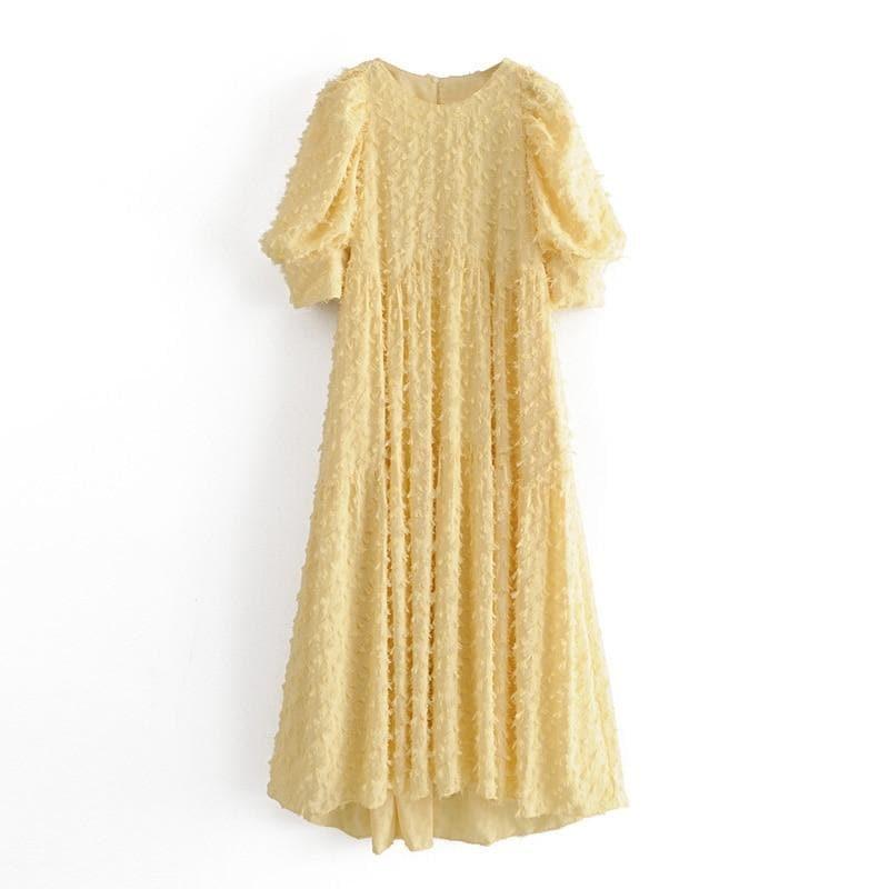 puff tired dress