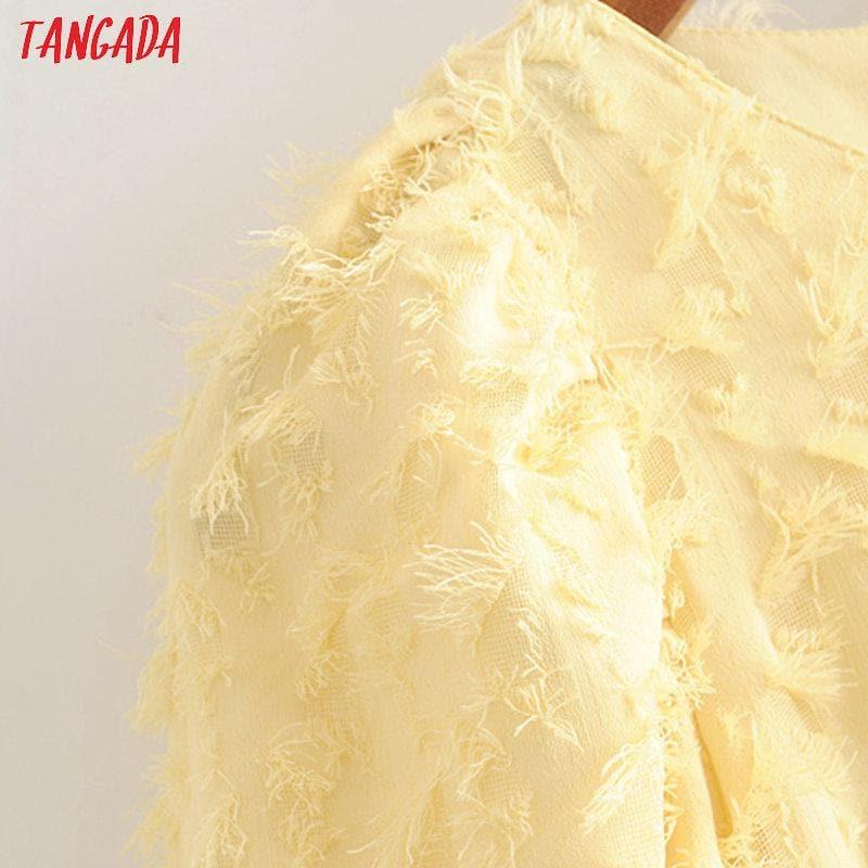puff tired dress