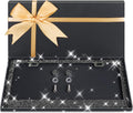 AUJEN Bling License Plate Frame - Sparkly License Plate Holder, Lastingly License Plate Frame for Women, Stainless Steel &amp; Obstruction-Free Car Accessory with Multifaceted Rhinestones