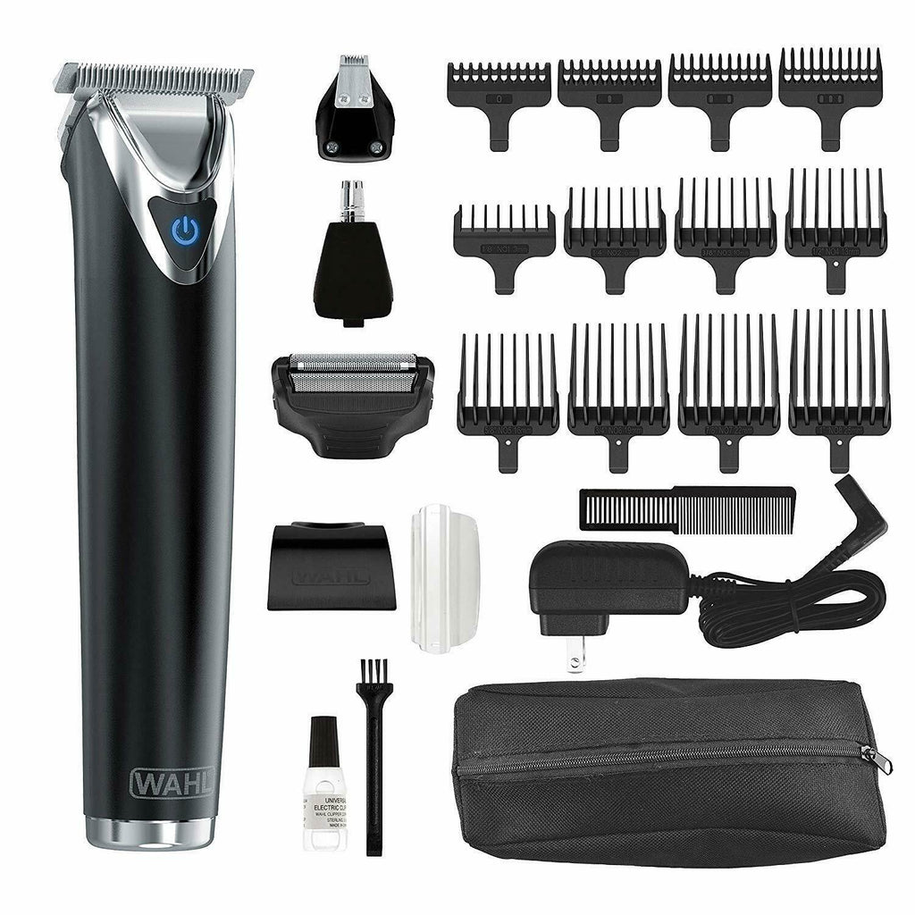 Wahl Hair Clipper Set Rechargeable Beard Trimmer Kit For Men Family Black