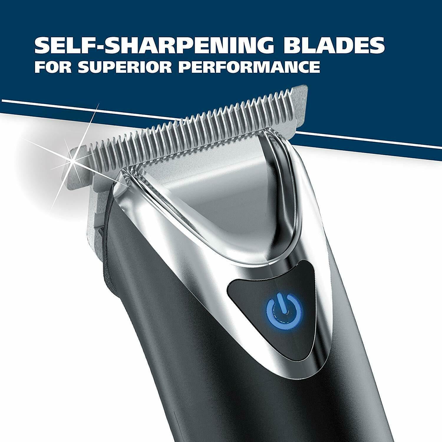 Wahl Hair Clipper Set Rechargeable Beard Trimmer Kit For Men Family Black