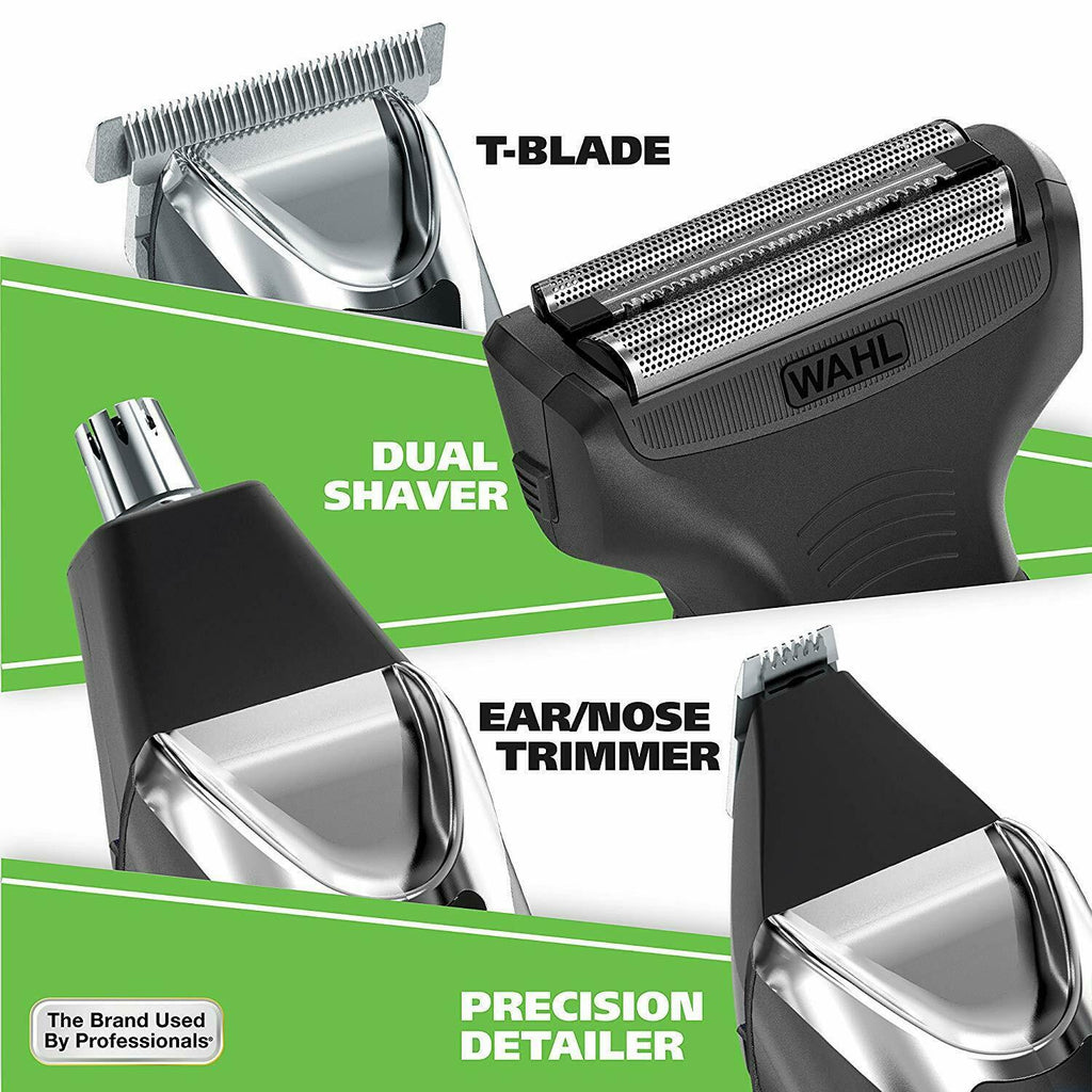 Wahl Hair Clipper Set Rechargeable Beard Trimmer Kit For Men Family Black
