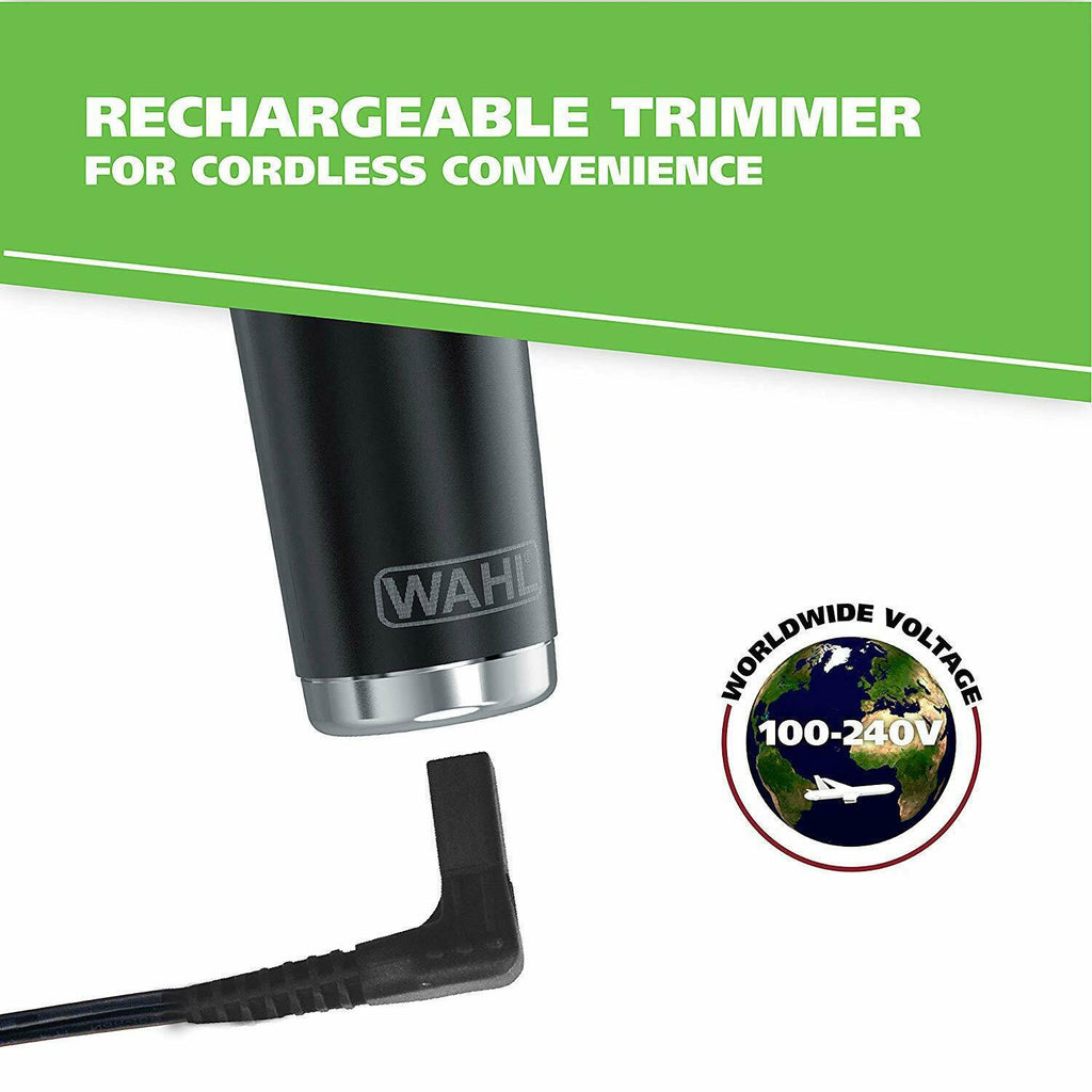 Wahl Hair Clipper Set Rechargeable Beard Trimmer Kit For Men Family Black