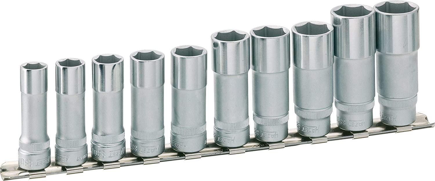 Hazet 880LG/10H Hexagon 3/8" 10Piece Socket Set