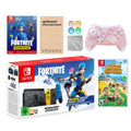 Nintendo Switch Fortnite Wildcat Limited Console Set, Epic Wildcat Outfits, 2000 V-Bucks, Bundle With Animal Crossing: Horizons And Mytrix Wireless Switch Pro Controller and Accessories
