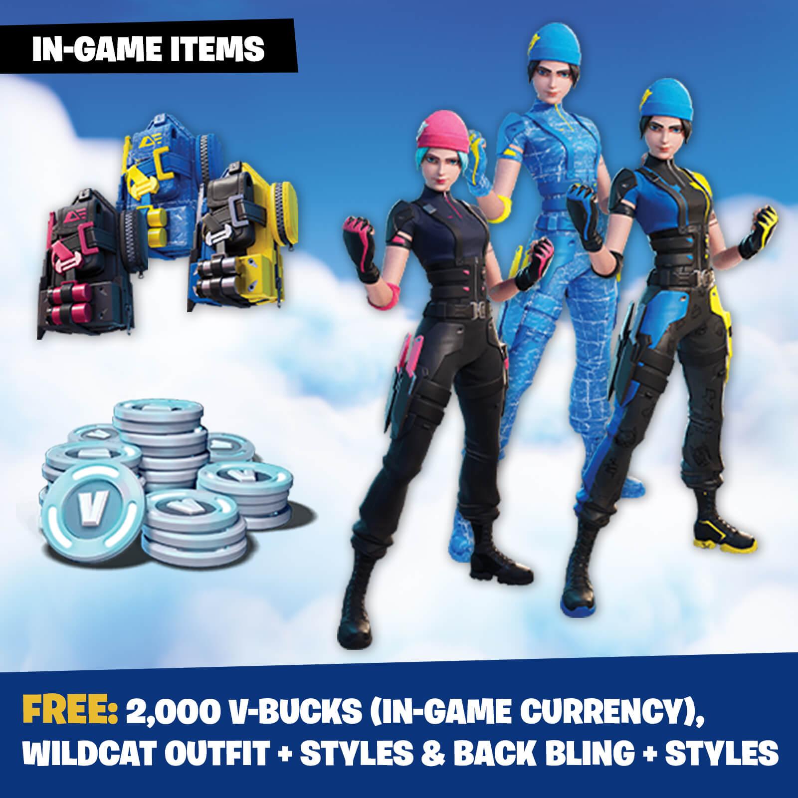 Nintendo Switch Fortnite Wildcat Limited Console Set, Epic Wildcat Outfits, 2000 V-Bucks, Bundle With Animal Crossing: Horizons And Mytrix Wireless Switch Pro Controller and Accessories