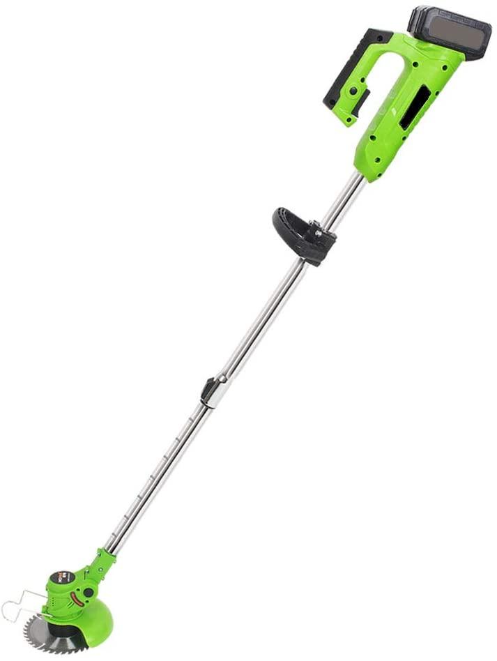 JIUNENG Cordless Grass Trimmer,High Power Weed Wacker 21V,Scalable Trimming Machine(Two Battery)