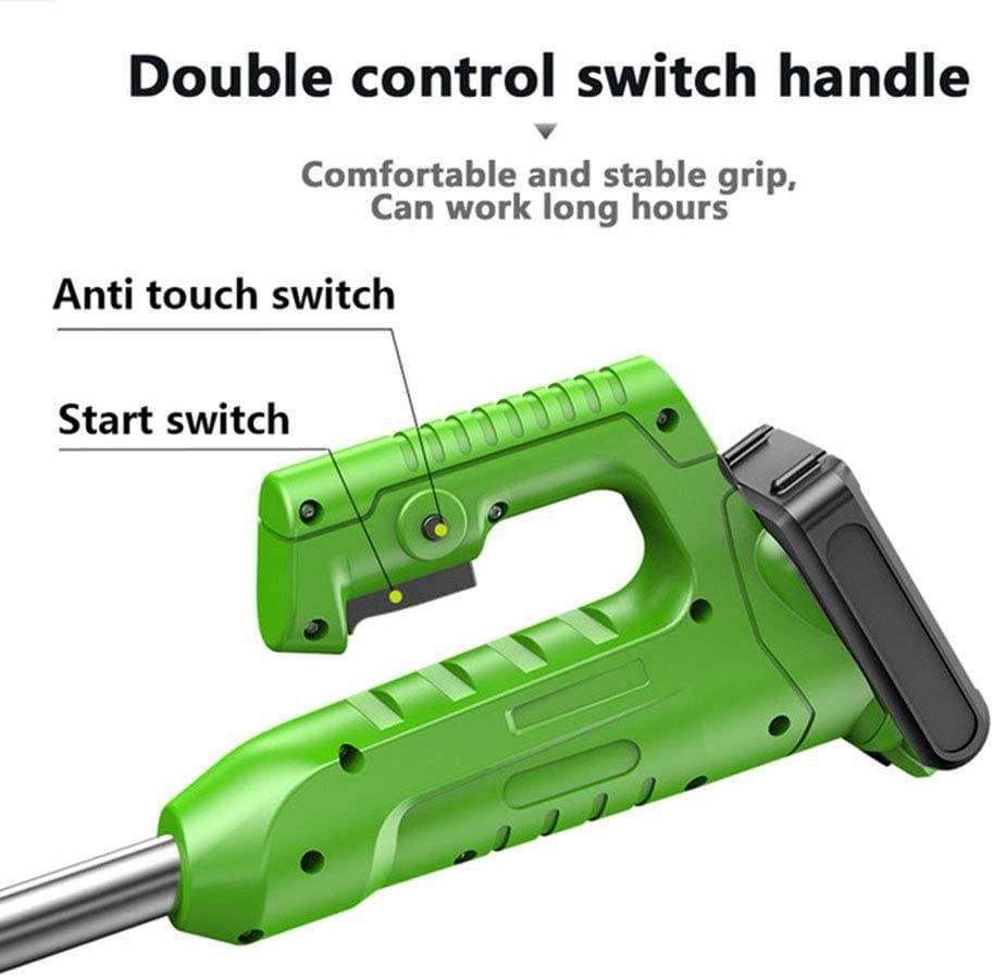JIUNENG Cordless Grass Trimmer,High Power Weed Wacker 21V,Scalable Trimming Machine(Two Battery)