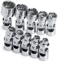 SK 4935 Flex Socket Set – 10 Metric Units, Durable, Corrosion Resistant Fractional Tools. SuperKrome Finish Impact Hardware