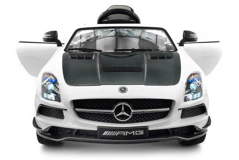 2023 Mercedes SLS AMG 12V Battery Powered Motorized Ride on Toy Car with  in LCD TV, LED Lights, Leather Seat
