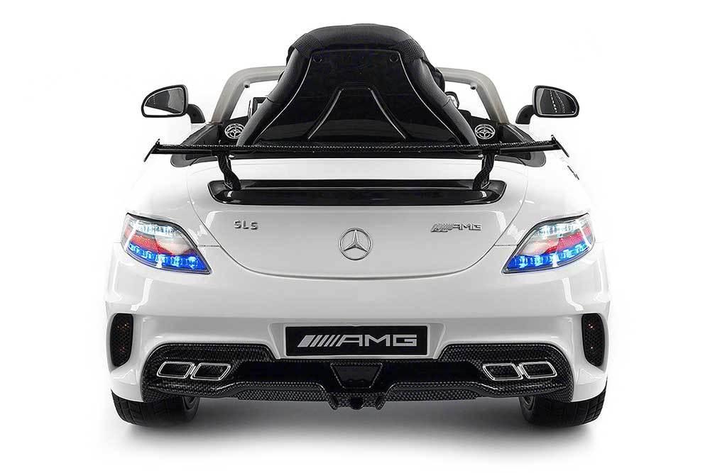 2023 Mercedes SLS AMG 12V Battery Powered Motorized Ride on Toy Car with  in LCD TV, LED Lights, Leather Seat