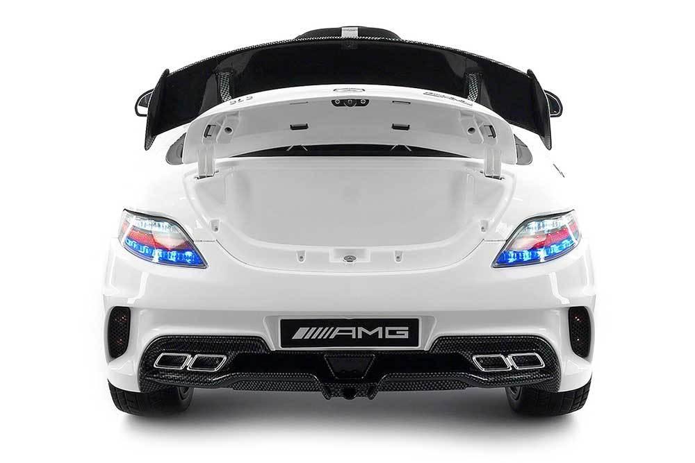 2023 Mercedes SLS AMG 12V Battery Powered Motorized Ride on Toy Car with  in LCD TV, LED Lights, Leather Seat