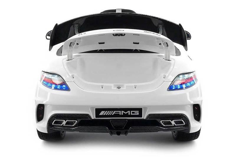 2023 Mercedes SLS AMG 12V Battery Powered Motorized Ride on Toy Car with  in LCD TV, LED Lights, Leather Seat