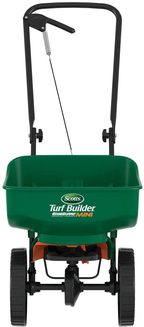 Scotts Turf Builder EdgeGuard Mini Broadcast Spreader - Holds Up to 5,000 sq. ft. of Lawn Product