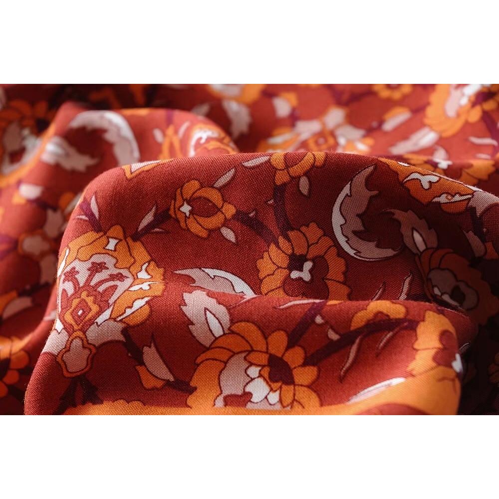 bohemian floral breathable pants