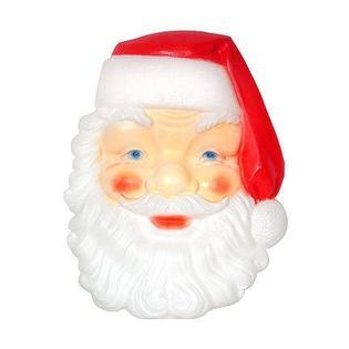 General Foam Plastics Christmas Lar3 Foot Santa Face Lighted Blow Mold Holiday Decoration