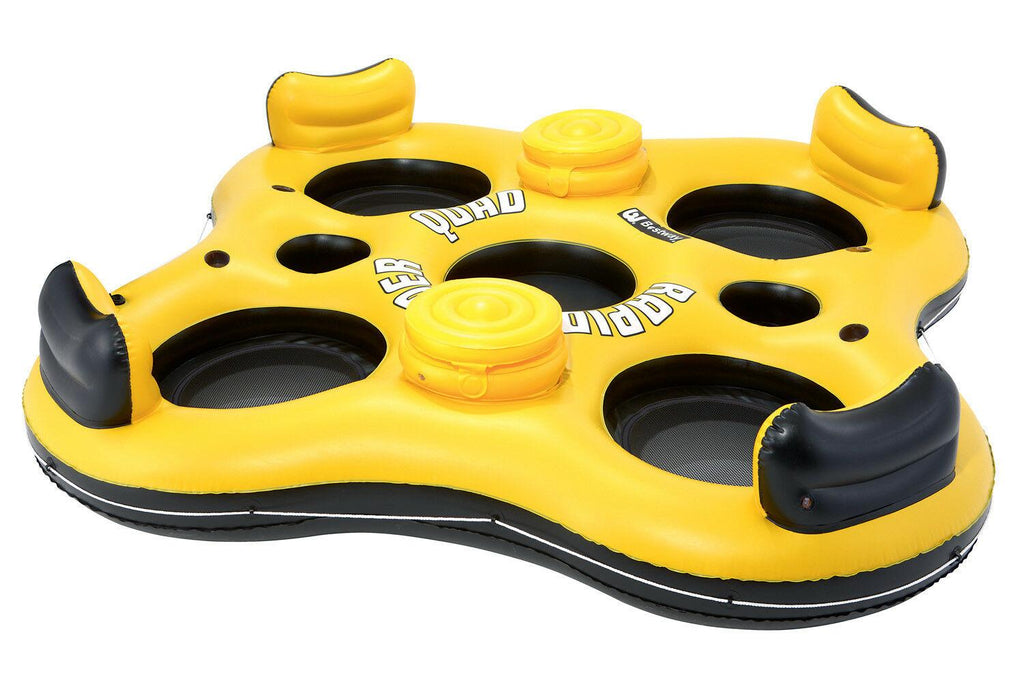 101-Inch Rapid Rider 4-Person Floating Island Raft w/ Coolers (2 Pack)